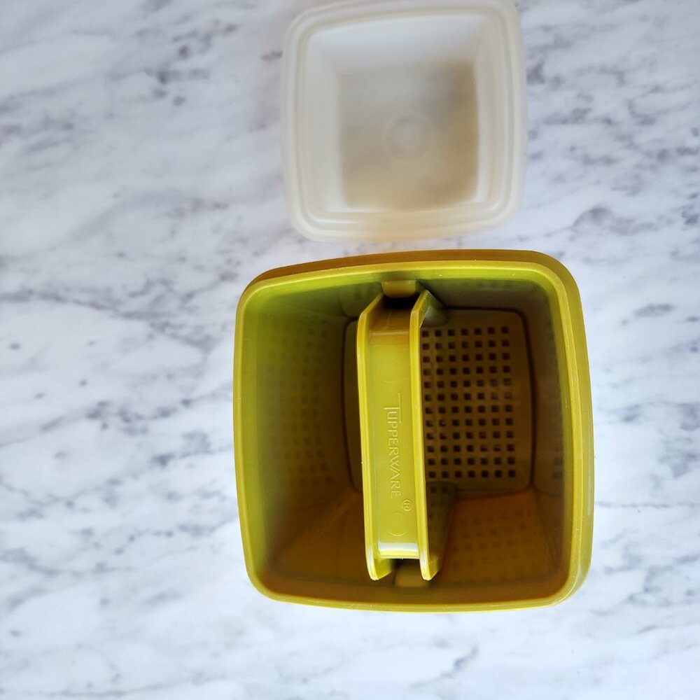 Tupperware 3 Piece Pick A Deli Container Pickle Keeper Avocado Green 1330-1 - Picture 8 of 11